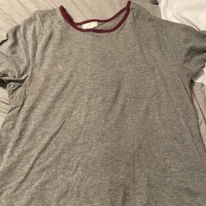 purple & gray tee